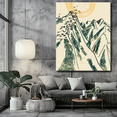 Painting by Numbers Abstract Rocky Mountains